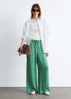 Satinhose mit Kordelzugbund