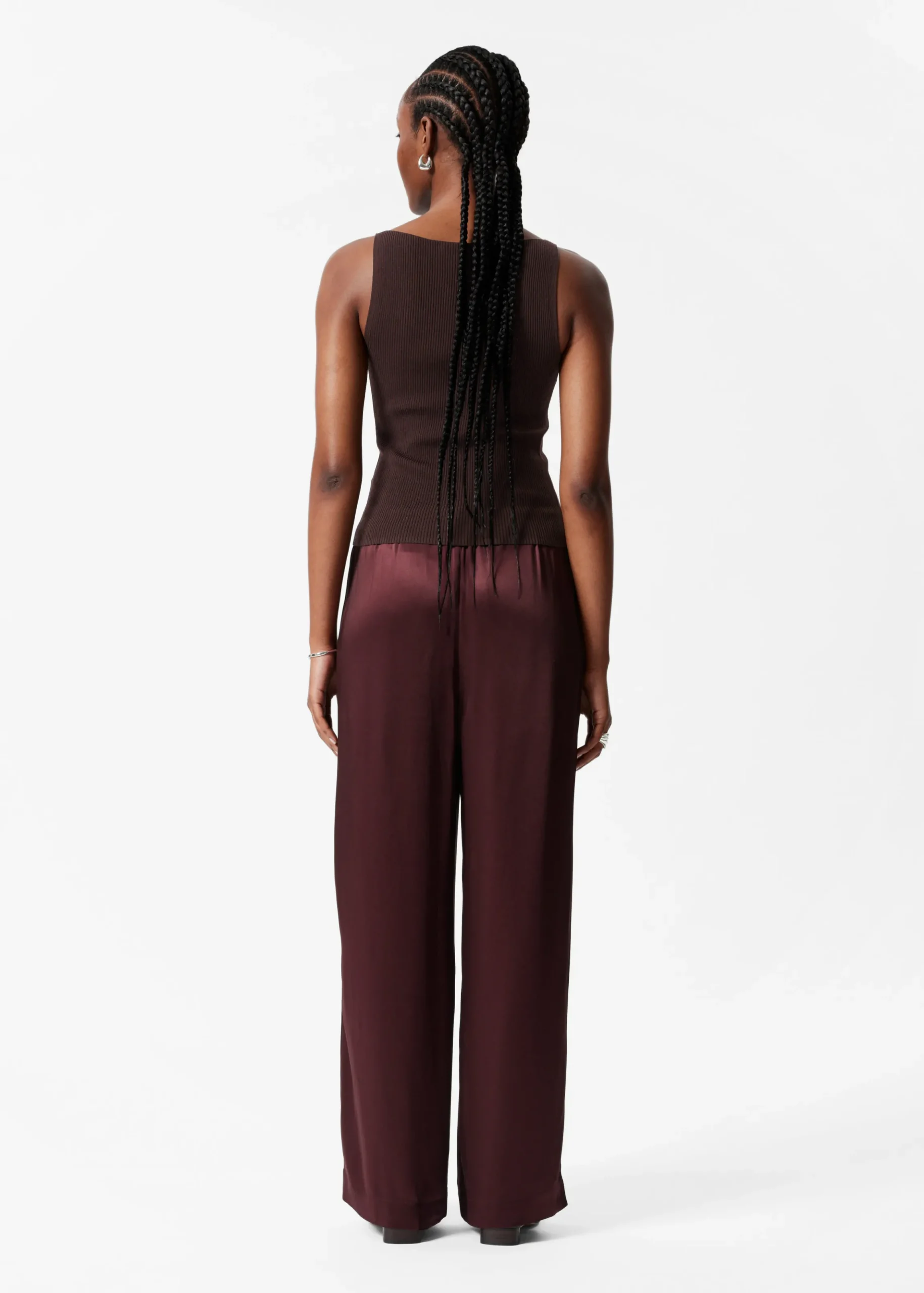 Satinhose mit Kordelzugbund