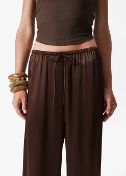 Satinhose mit Kordelzugbund