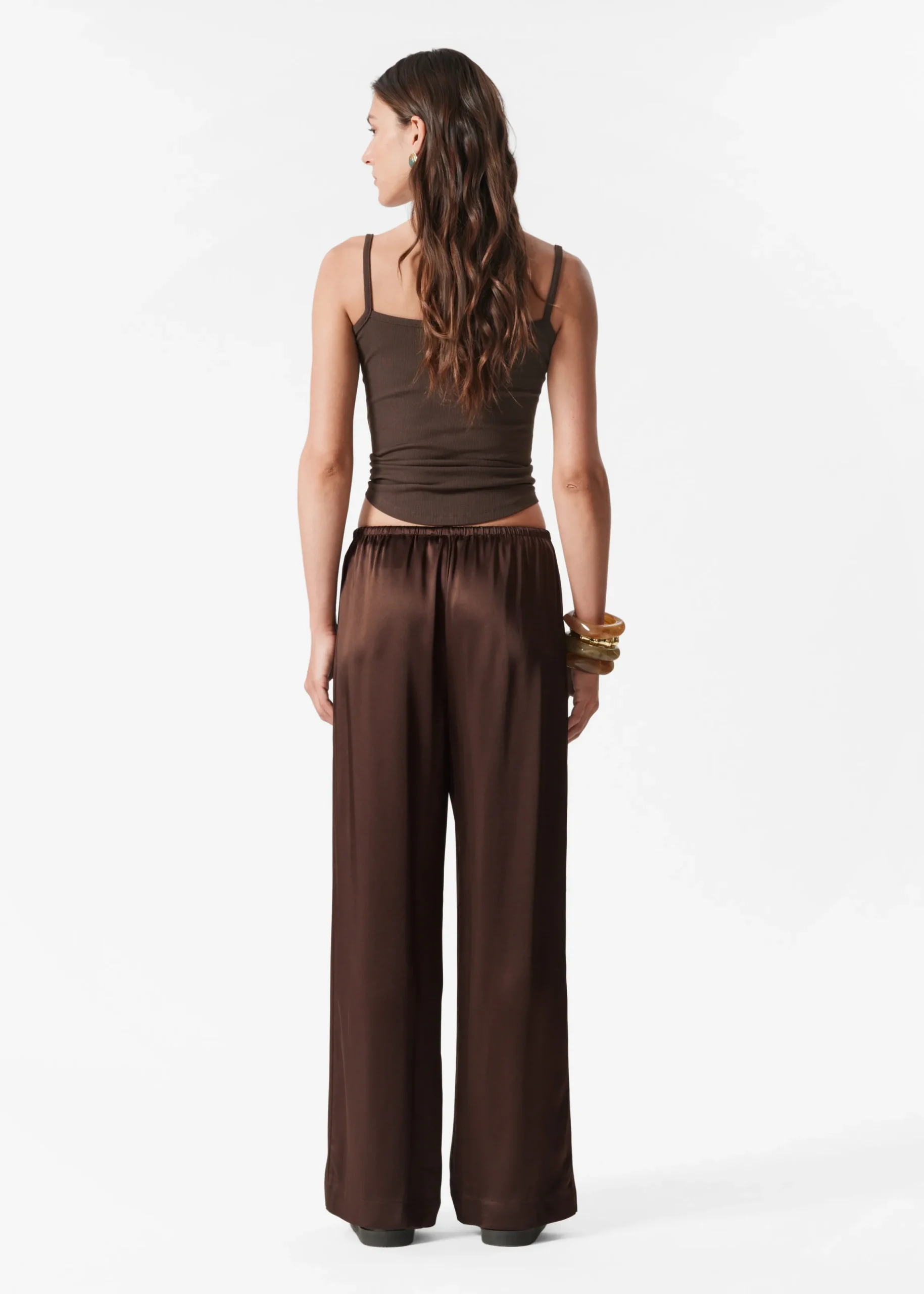 Satinhose mit Kordelzugbund