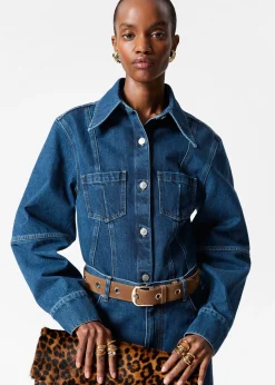 Schmal zulaufendes Jeanshemd