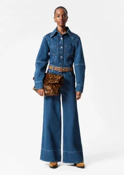 Schmal zulaufendes Jeanshemd