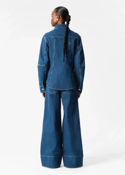 Schmal zulaufendes Jeanshemd
