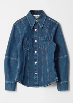 Schmal zulaufendes Jeanshemd
