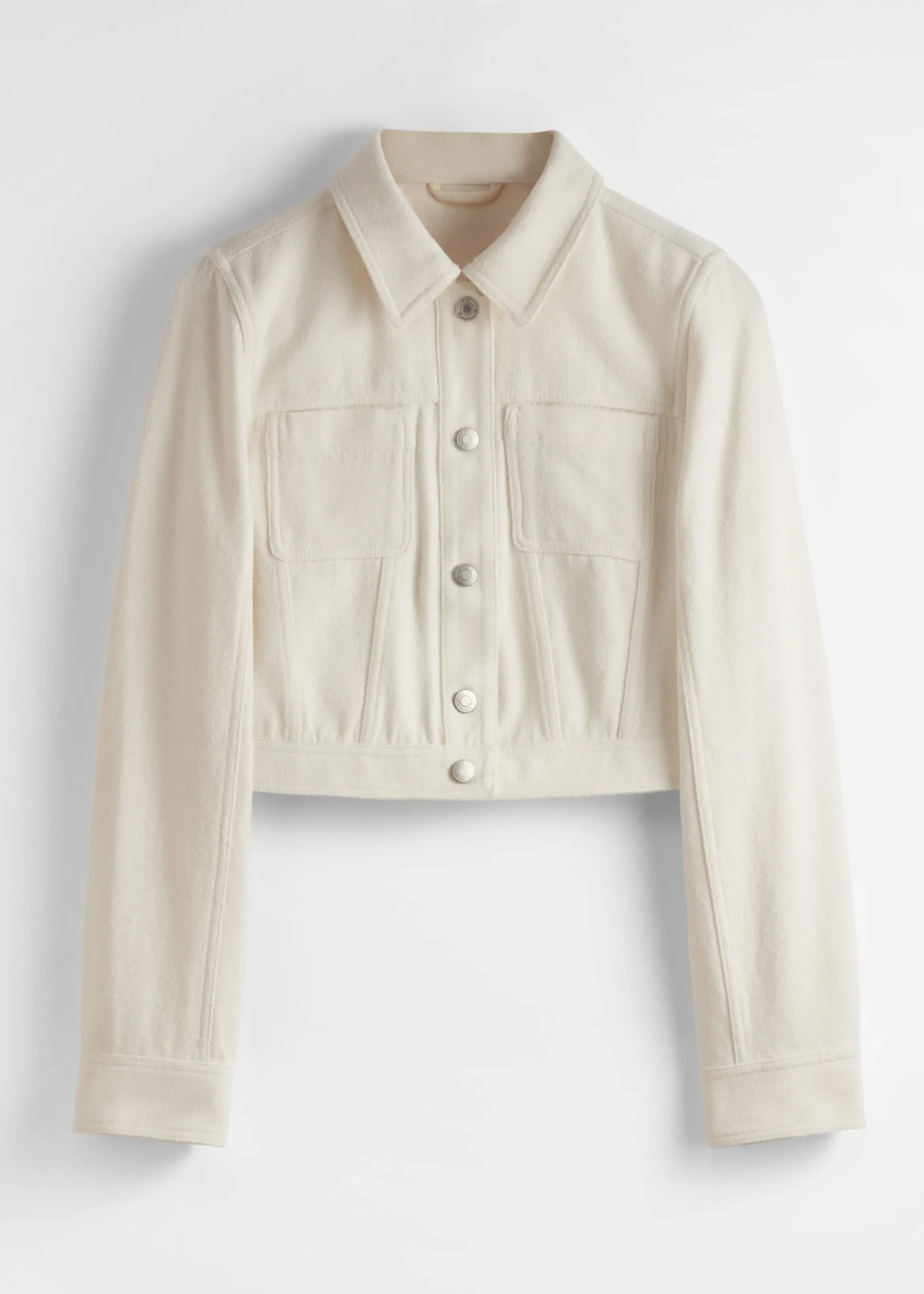 Schmale Jacke mit aufgesetzten Taschen