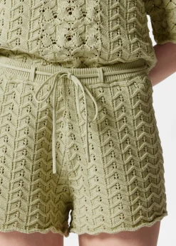 Shorts aus Pointelle-Strick