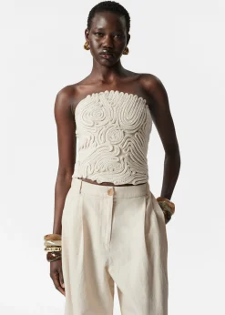Skulpturales Bandeau-Top