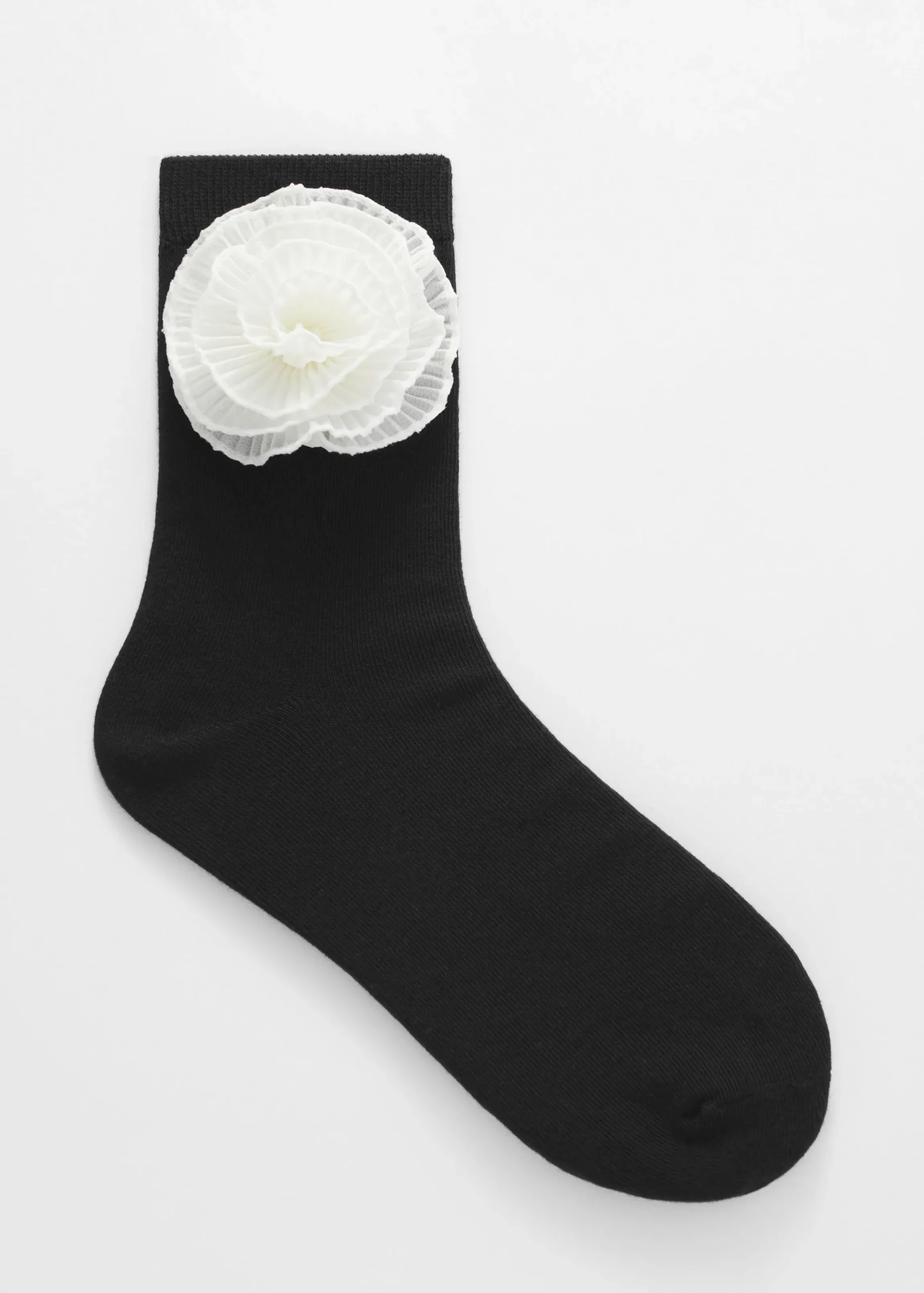 Socken mit Blumenapplikation
