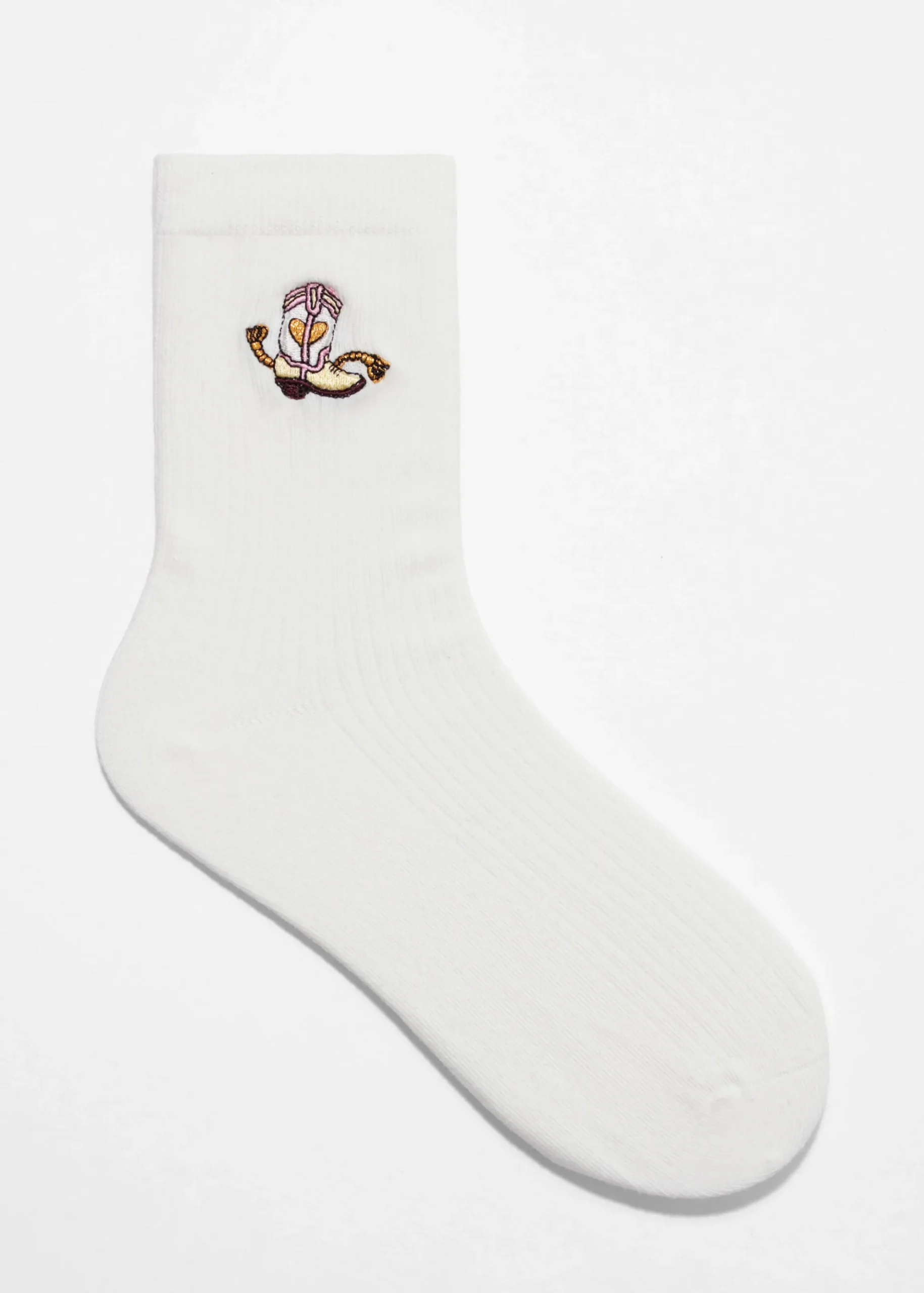 Socken mit Dinosaurier-Stickerei