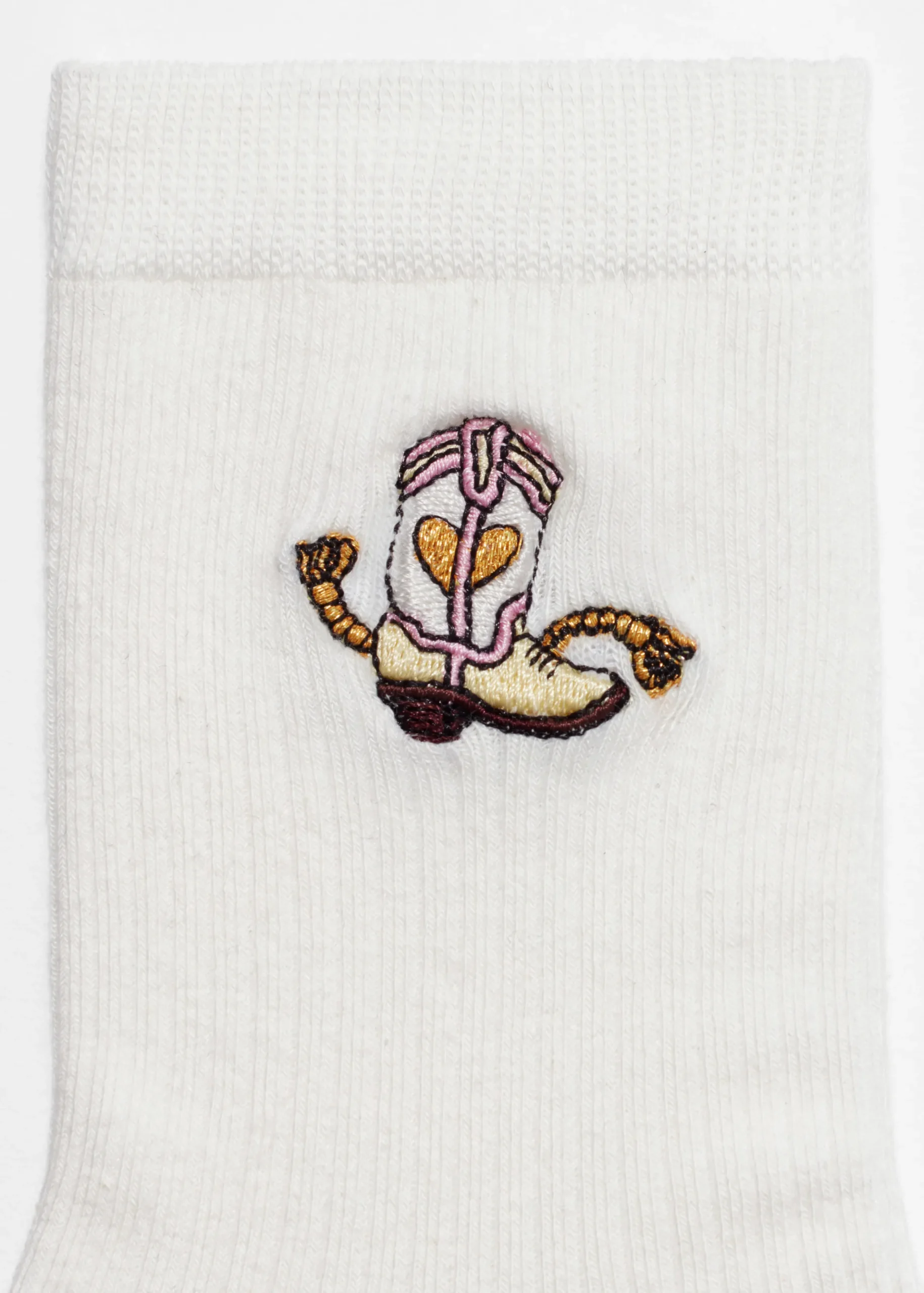 Socken mit Dinosaurier-Stickerei