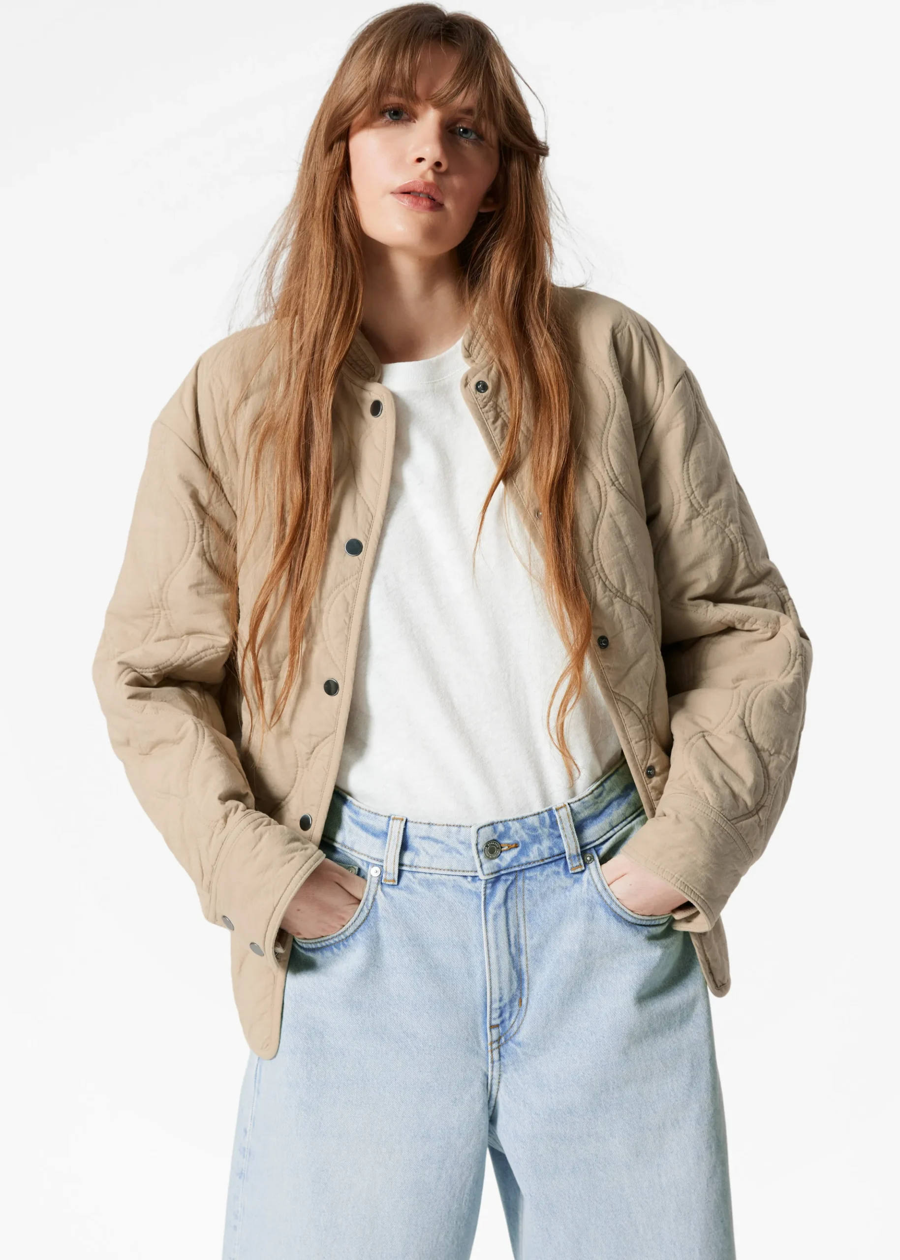 Steppjacke mit Stehkragen