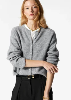 Strickjacke aus Alpaka-Mix