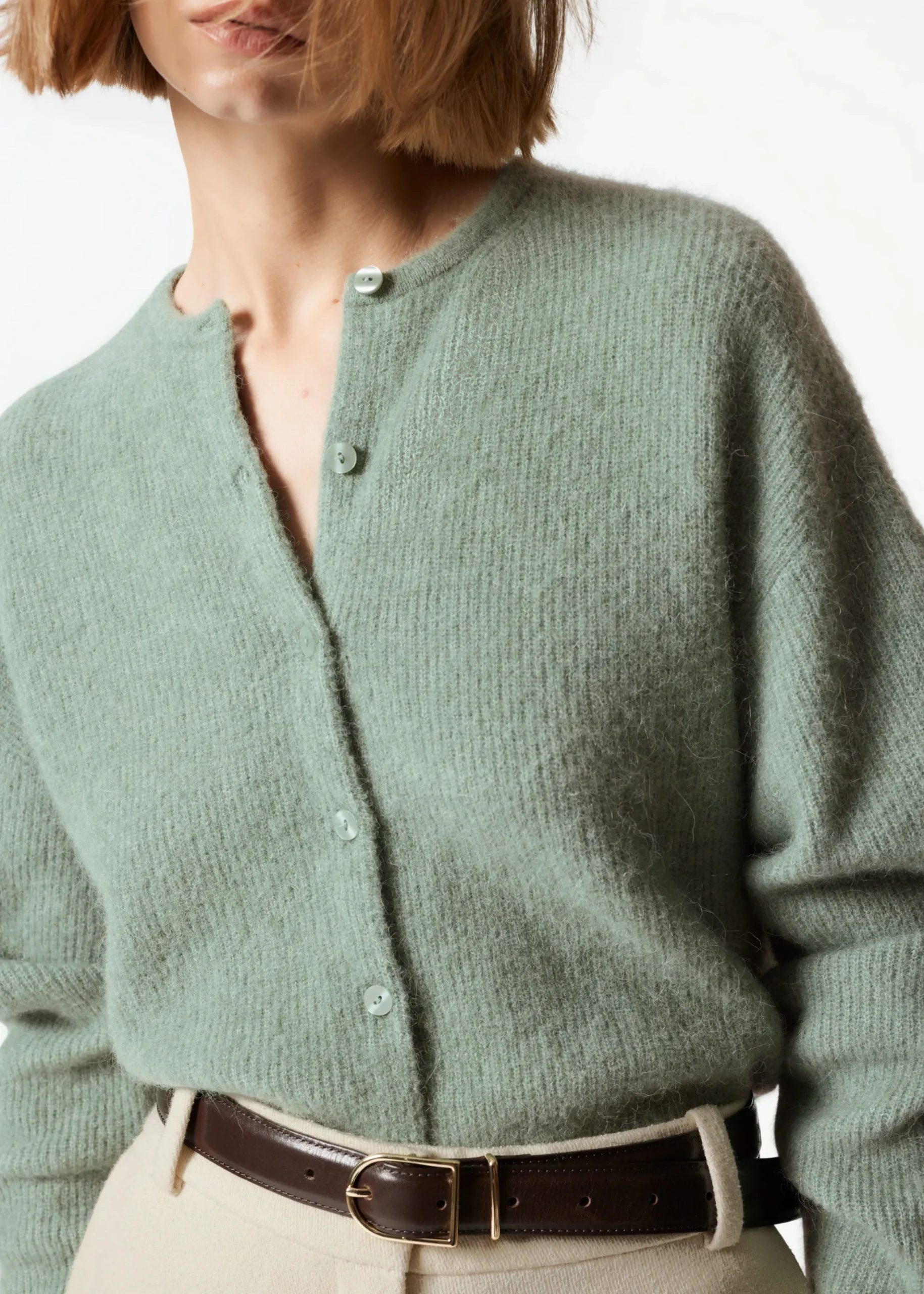 Strickjacke aus Alpaka-Mix