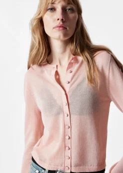 Strickjacke aus Feinstrick