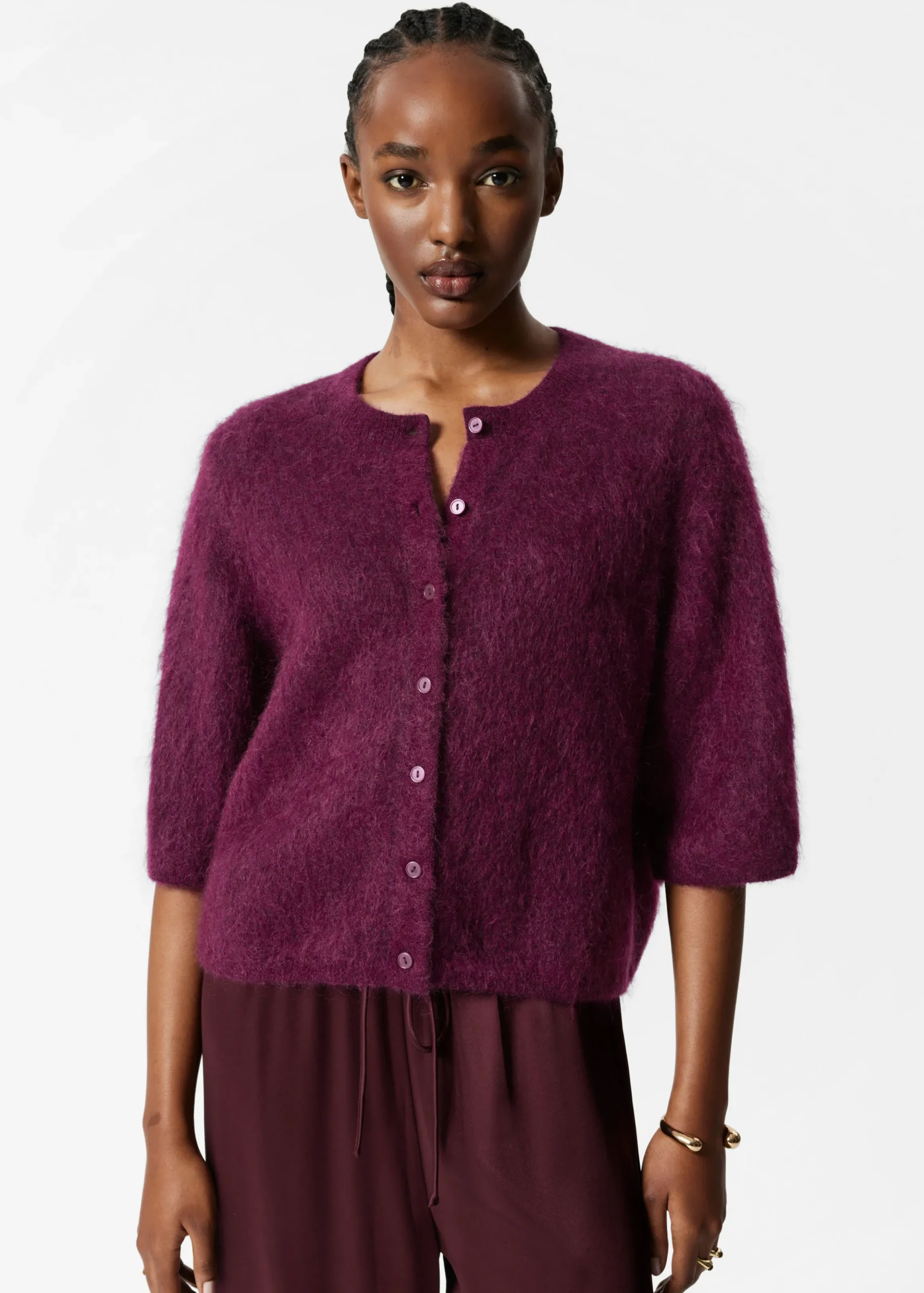 Strickjacke aus Mohair-Mix