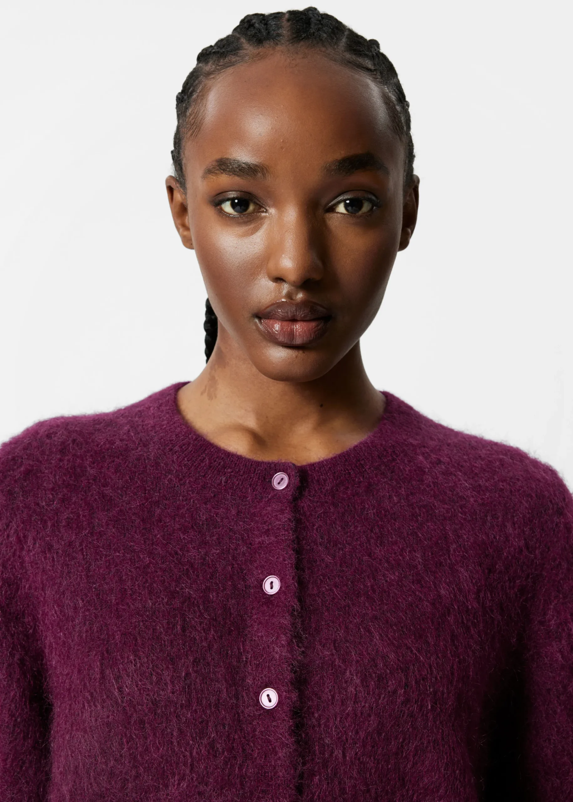 Strickjacke aus Mohair-Mix