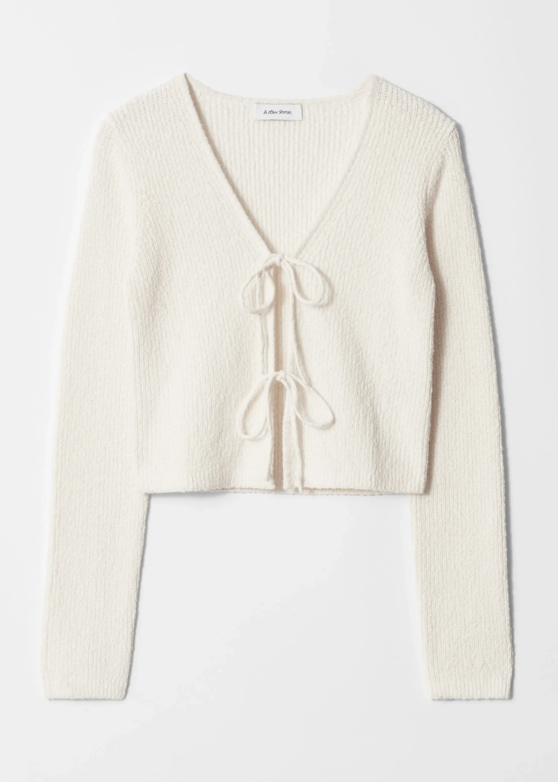 Strickjacke mit Bindedetail