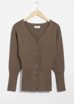 Strickjacke mit Knopfleiste
