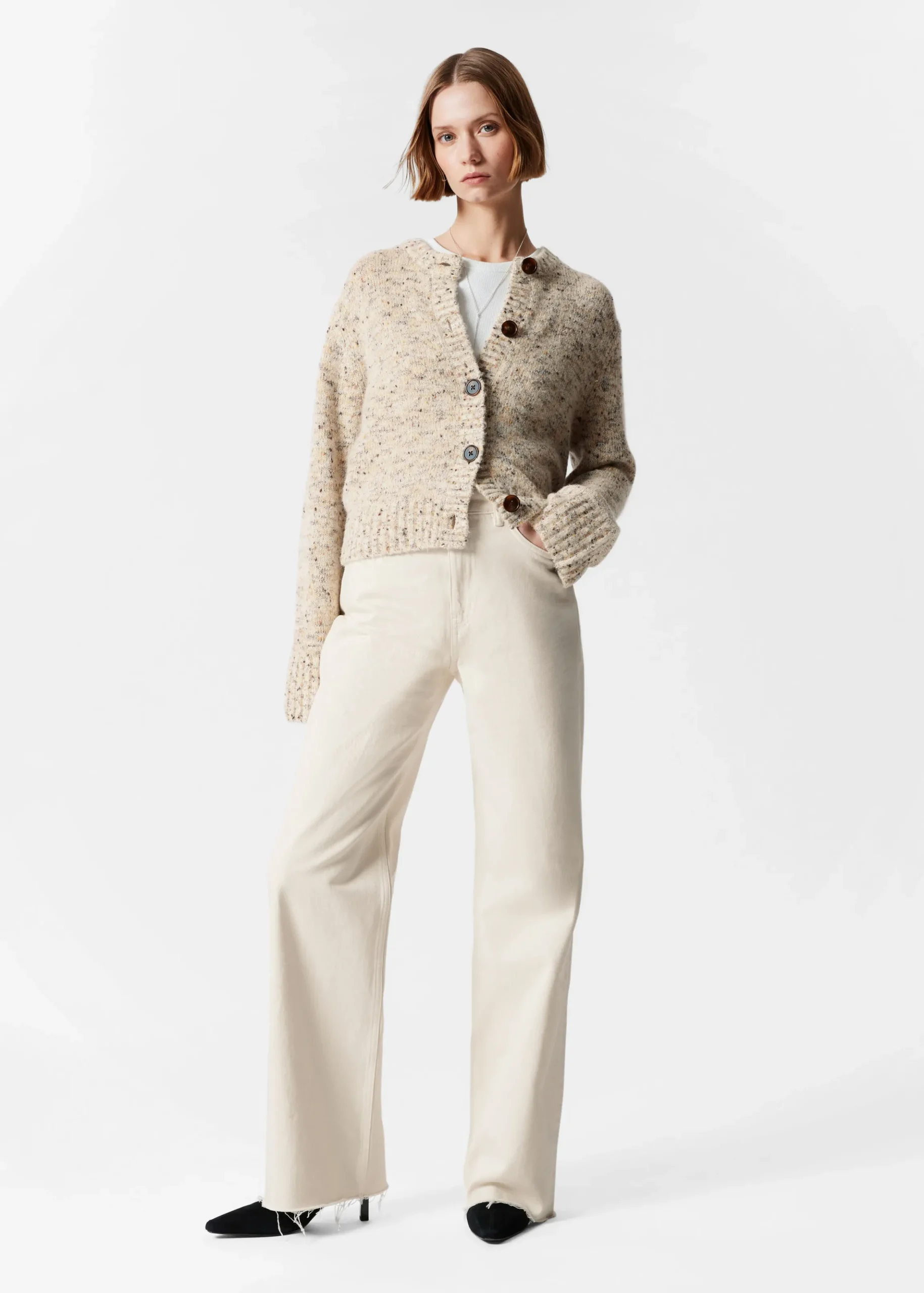 Strickjacke mit Knopfleiste