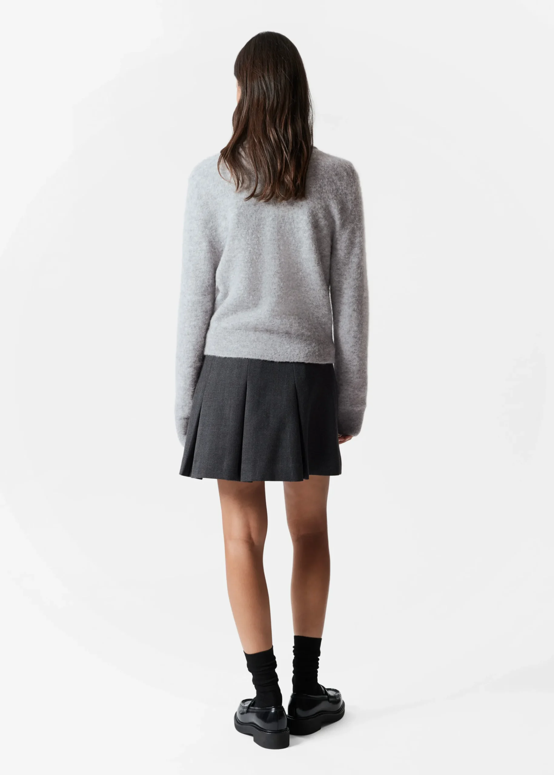 Strickjacke mit Kragen