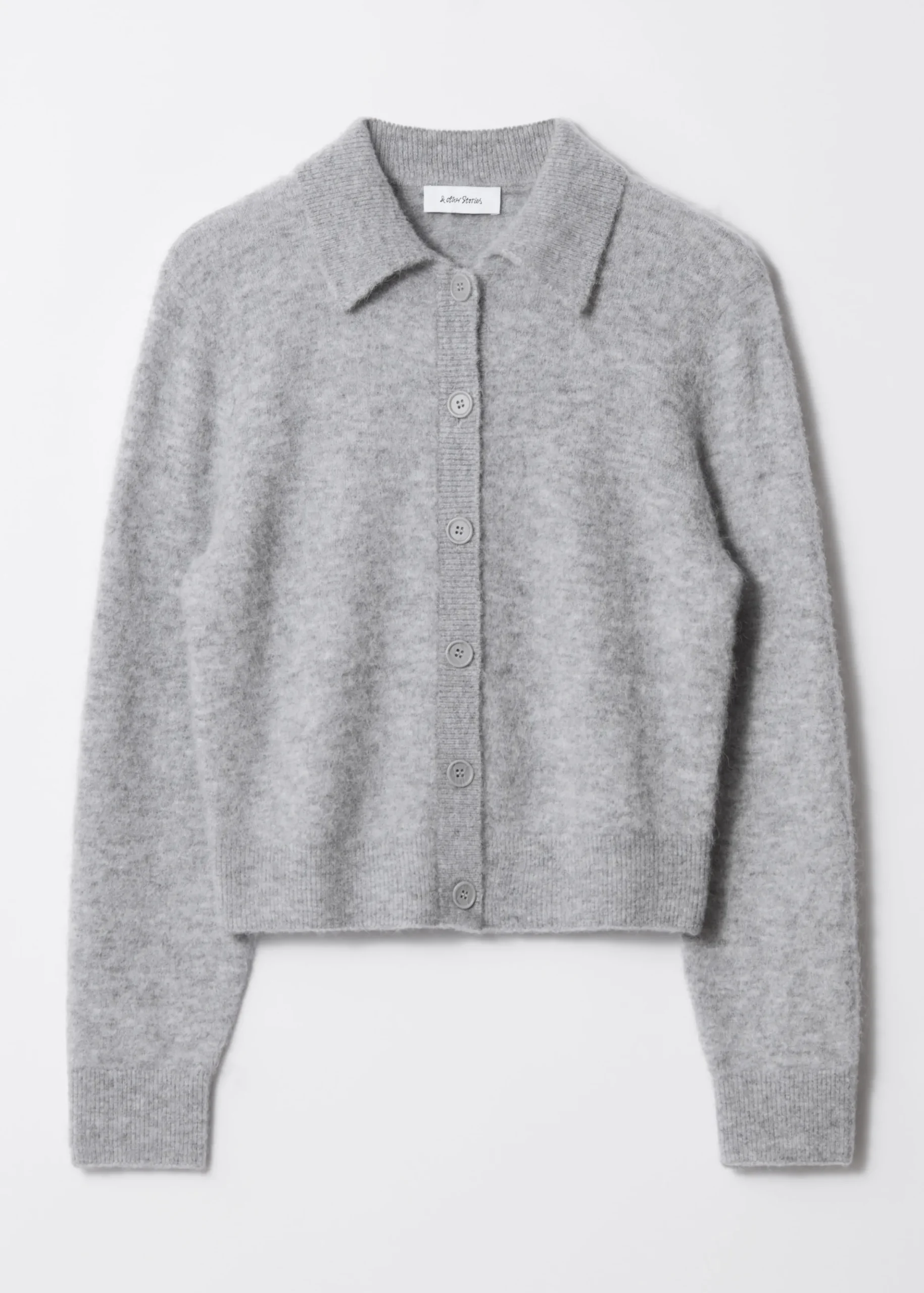 Strickjacke mit Kragen