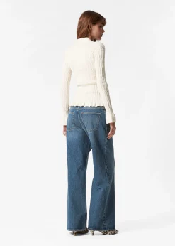 Strickjacke mit Kragen
