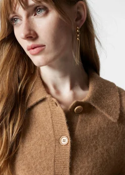 Strickjacke mit Kragen