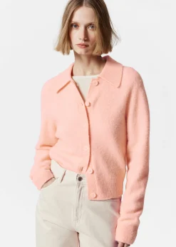 Strickjacke mit Kragen