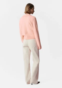 Strickjacke mit Kragen