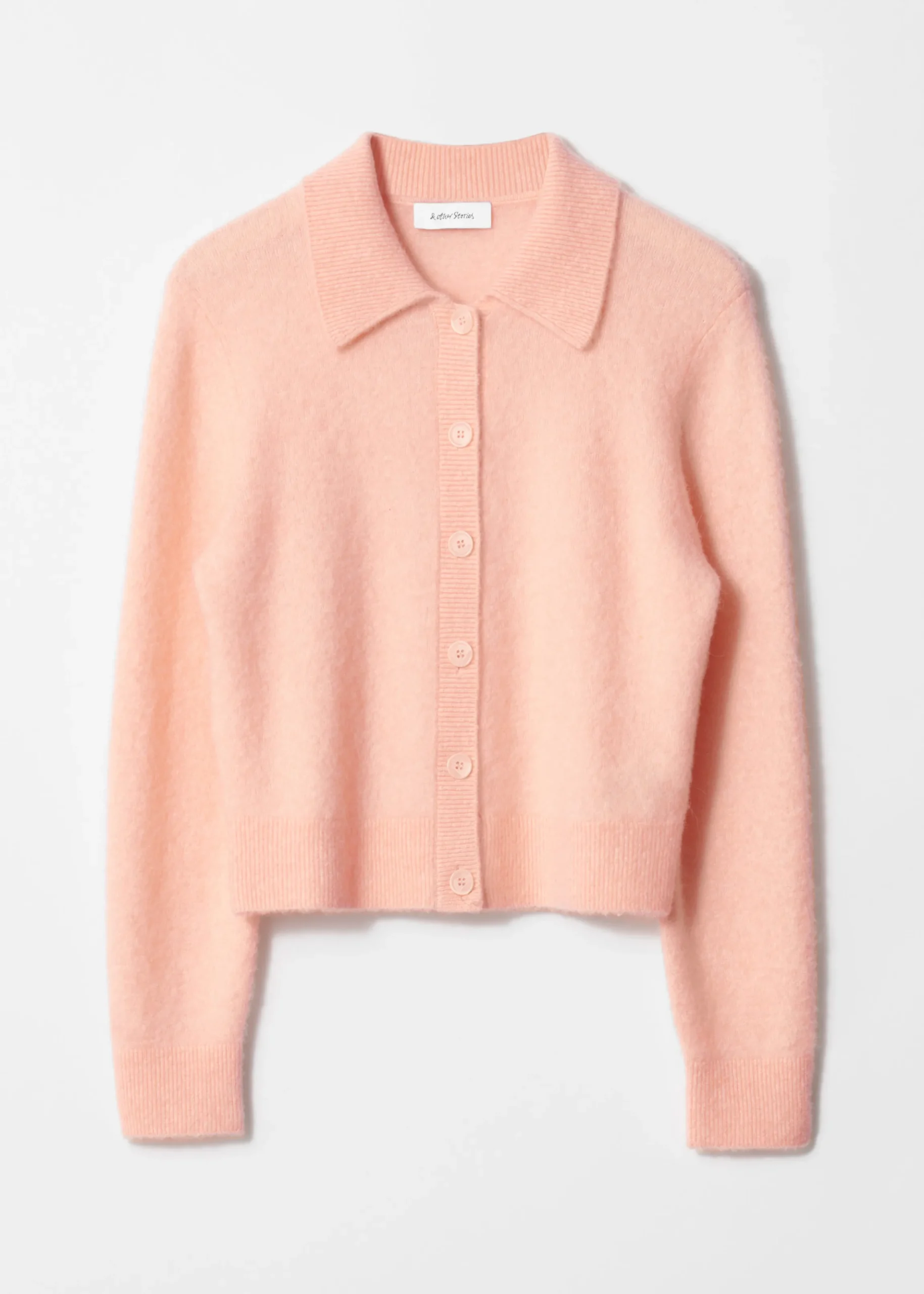 Strickjacke mit Kragen