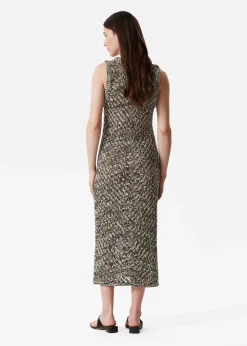 Strickkleid in Midi-Länge