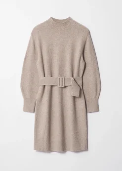 Strickkleid mit Gürtel