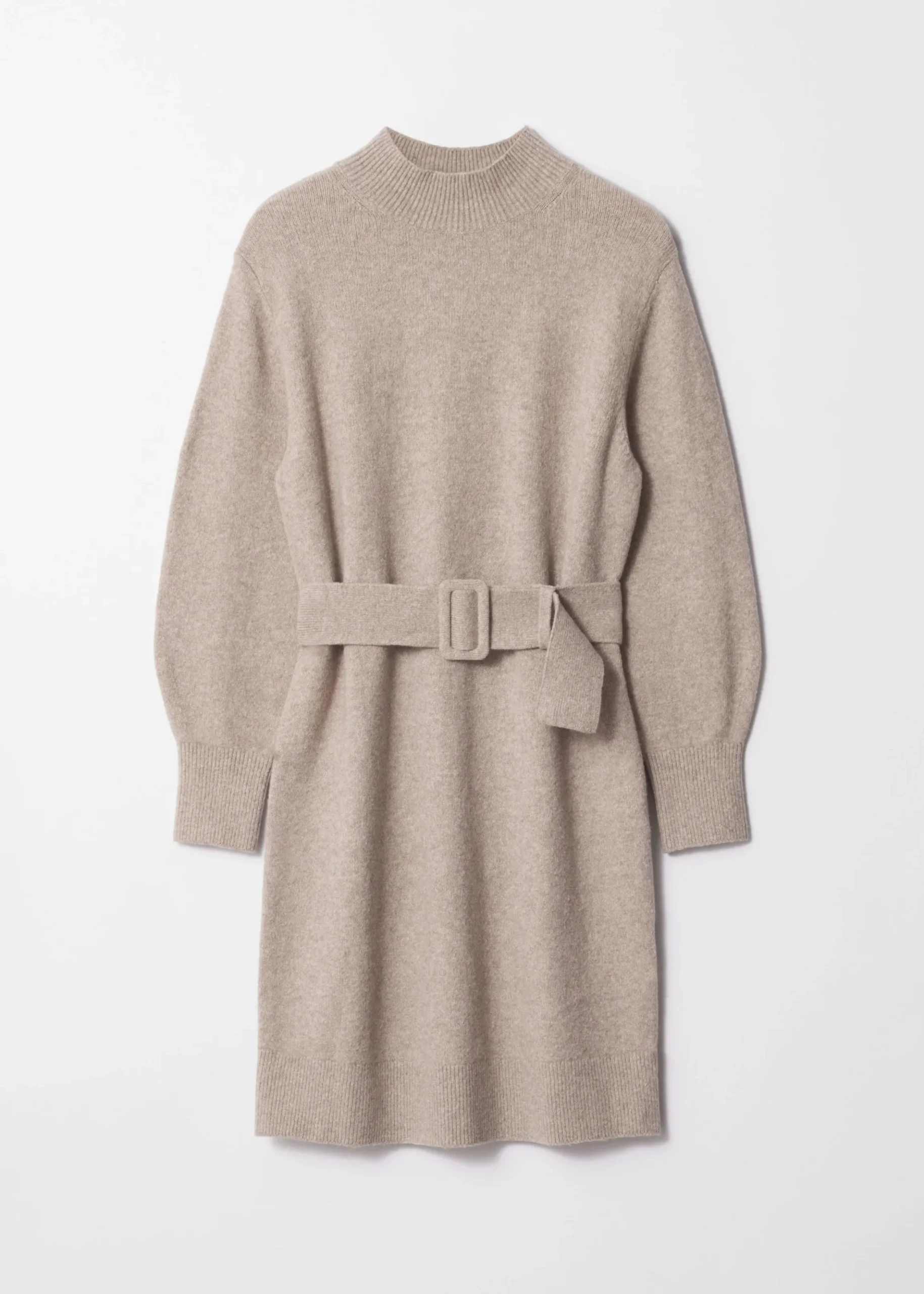 Strickkleid mit Gürtel