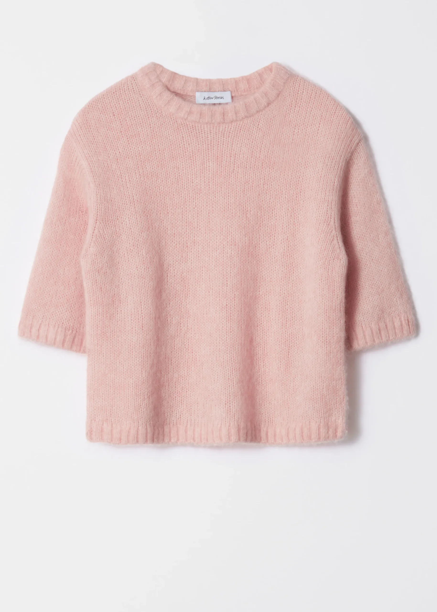 Strick-T-Shirt aus Mohair-Mix