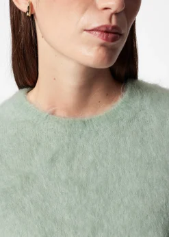 Strick-T-Shirt mit gebürsteter Textur