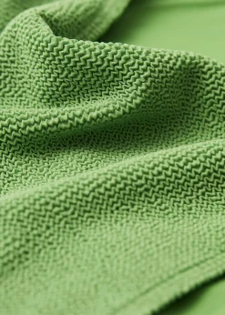Strukturierte Bikinihose mit Bindedetail