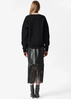 Strukturierter Jacquard-Strickpullover