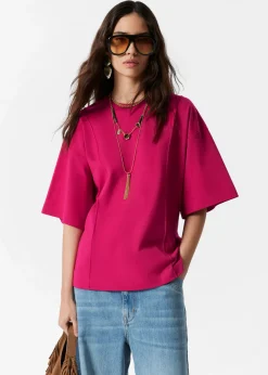 Strukturiertes T-Shirt