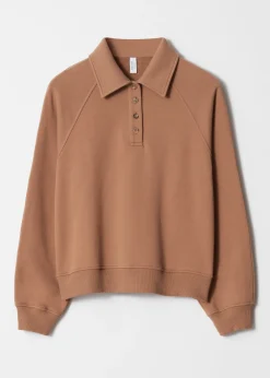 Sweatshirt mit Polokragen