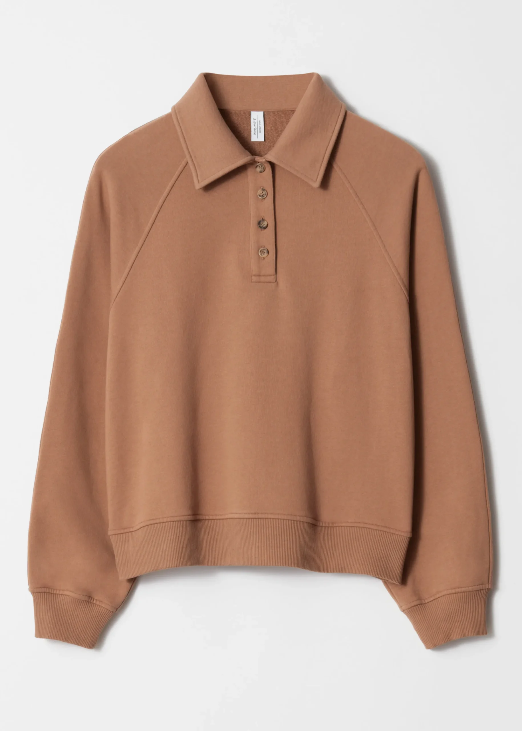 Sweatshirt mit Polokragen
