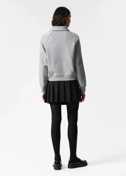 Sweatshirt mit Polokragen