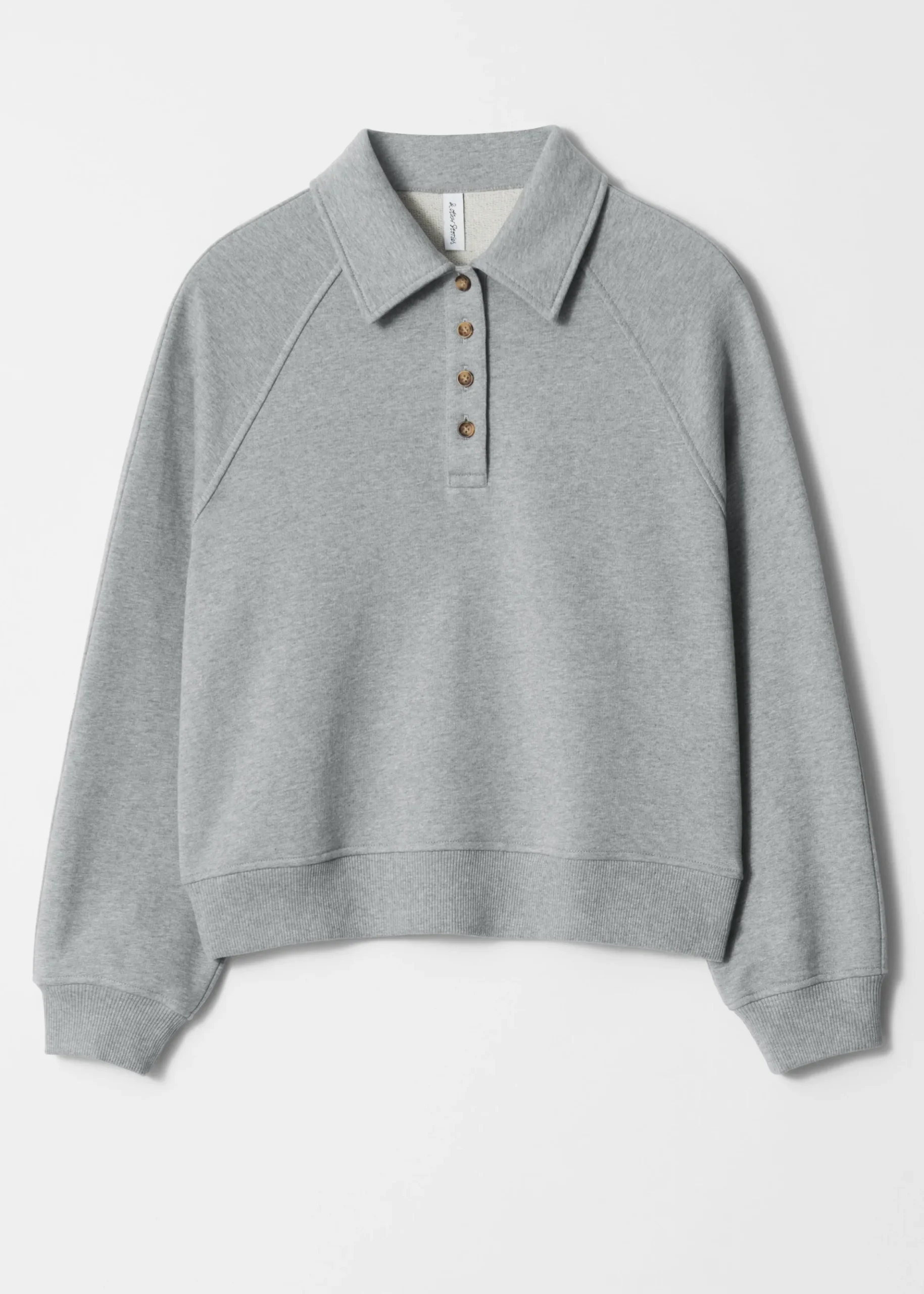 Sweatshirt mit Polokragen
