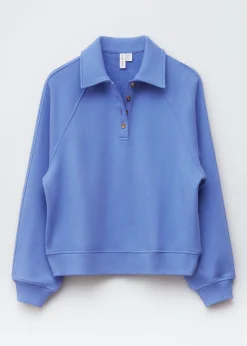Sweatshirt mit Polokragen