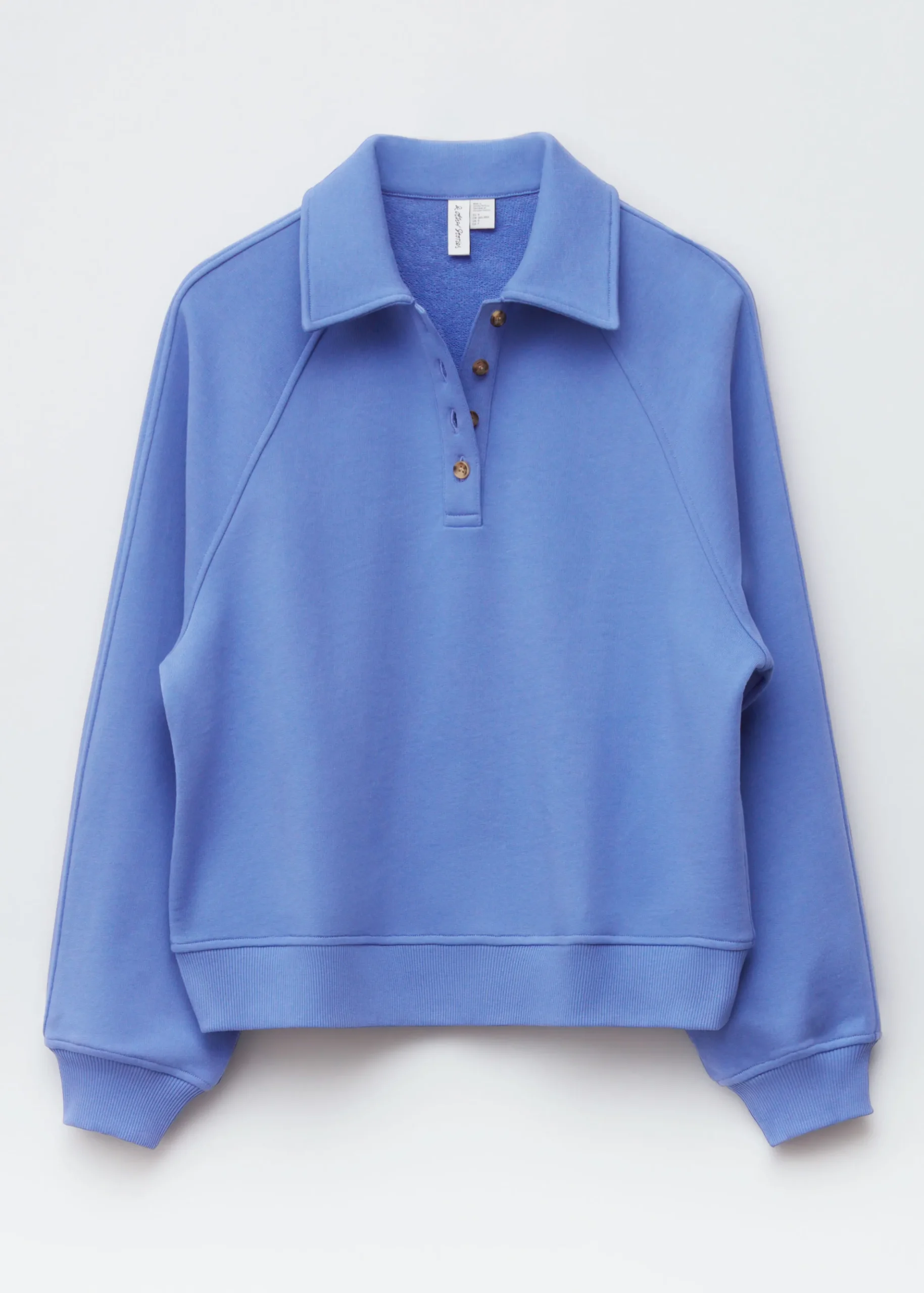 Sweatshirt mit Polokragen