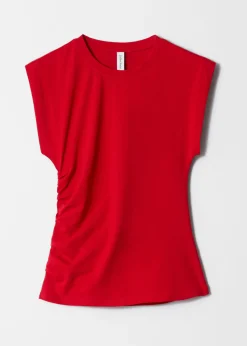 Tanktop aus Jersey mit Raffungen