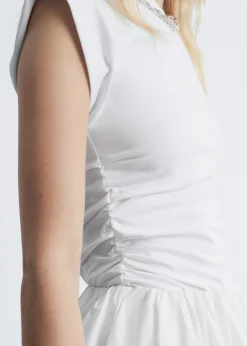 Tanktop aus Jersey mit Raffungen
