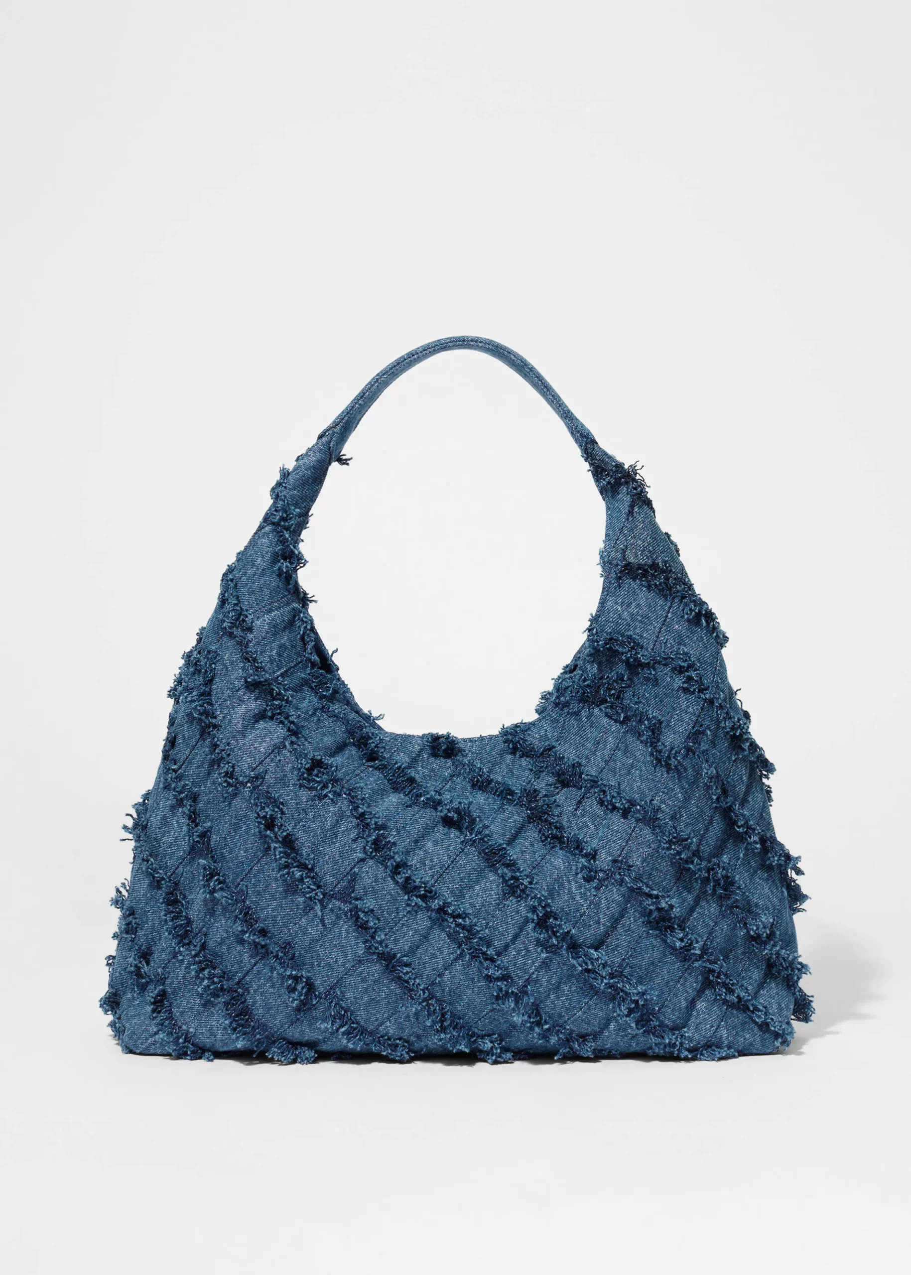 Tragetasche aus Denim in Flechtoptik