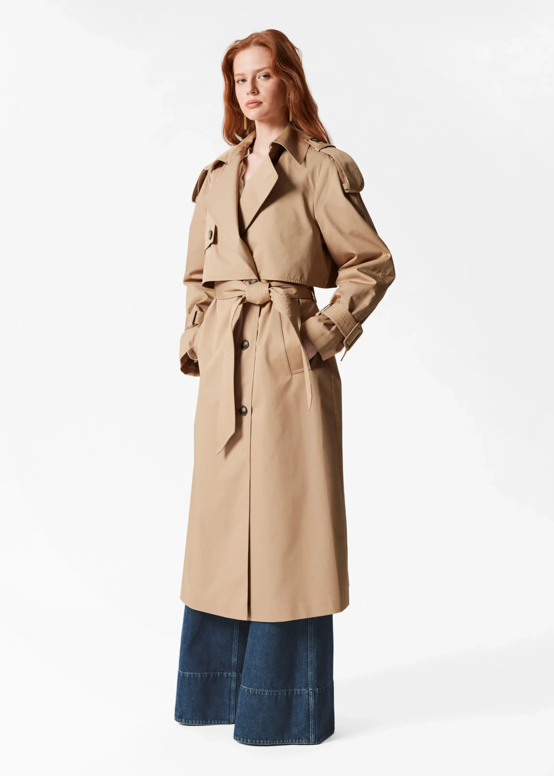 Trenchcoat mit Gürtel