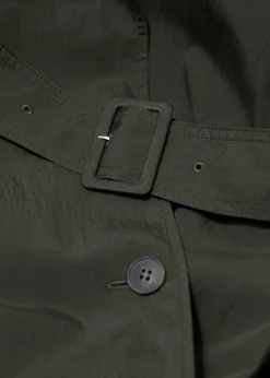 Trenchcoat mit hohem Kragen