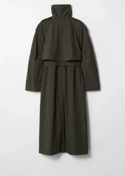 Trenchcoat mit hohem Kragen